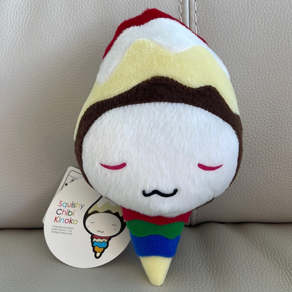 TAKASHI MURAKAMI KAIKAI KIKI SQUISHY CHIBI KINOKO PLUSH DOLL! JAPAN! RARE!